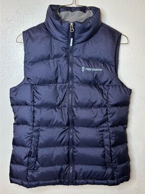 Free Country Navy Quilted Puffer Vest